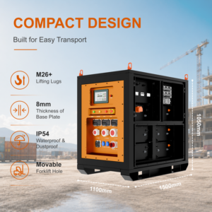 60kwh Mobile <b>Energy</b> <b>Storage</b> <b>System</b> Portable Battery 40kw Ac Output Power Station for Construction Temporary Supply - Product Image 3