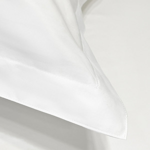 Federa Rettangolare per Letto Singolo 60x80 in Cotone Bianco Satinato di Qualità Cinque Stelle - Product Image 4