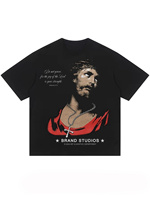 T-shirt basique essentiel pour homme en pur coton tricoté à manches courtes, respirant, style uni, streetwear graphique vintage, doux pour l'été