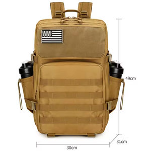 Custom Outdoor Waterproof Hiking Gym <b>Backpacks</b> Oem Logo Trekking Bag 900d Oxford <b>45l</b> Camping Tactical <b>Backpack</b> - Product Image 3