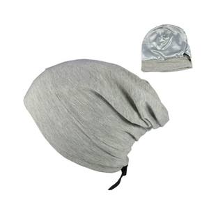 قبعة نوم من الحرير الساتان مبطنة قبعة نوم قبعة نوم قبعة كيمو ناعمة مذهلة قبعة نوم بألياف موديل كبيرة مع مخزون منخفض موك - Product Image 6