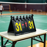 Tableau de scores portable de qualité professionnelle avec fonction Time Out et affichage numérique à 4 chiffres pour le sport
