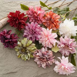 Fleur artificielle CallaFloral Dahlia, branche unique en polyester, décorations de mariage d'intérieur - Product Image 1
