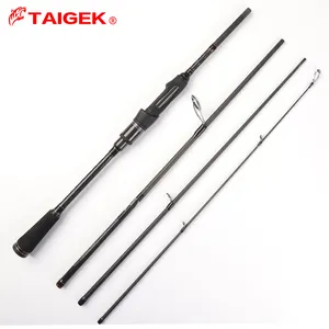 TAIGEK 4节中型诱饵40g线10-20lb中型重型MH便携式旋转旅行鲈鱼诱饵旋转钓鱼竿