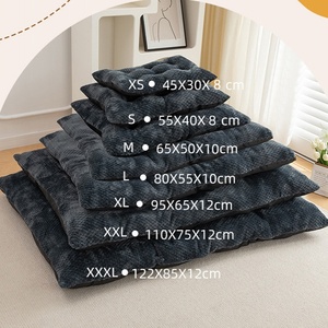Materasso per Animali Domestici in Velluto a Coste Spesso e Antiscivolo, <span class=keywords><strong>Lavabile</strong></span>, Caldo per l'Inverno, Morbido e Peluche, Tappetino Rimovibile per Animali Domestici - Product Image 5