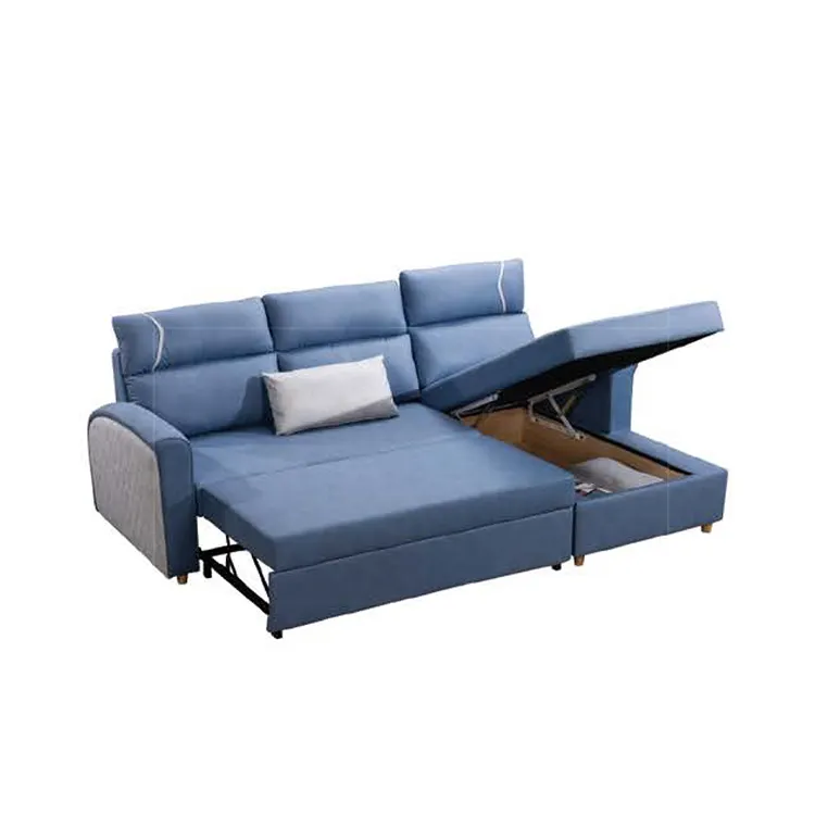 Lage Kosten Chinese Fabriek Luxe Meubels L Vorm Sofa Voor Wachtkamer Futon Slaapbank Bed