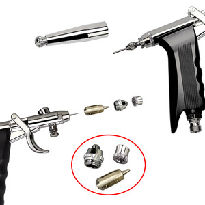 Pistolet aérographe 0.3 0.5 0.8mm, buses à alimentation par gravité, double action, vitesse réglable, pour travaux artistiques, peinture de modèles, réparation de meubles, cuir - Product Image 2