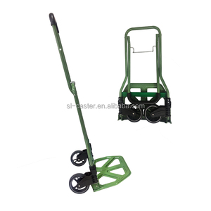 Carretilla de Mano Plegable de Acero de 60 kg con Dos Ruedas, Diseño de Doble Rombo, Personalizable OEM, Plataforma Económica para Herramientas - Product Image 4