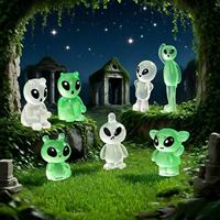 Mini-ornements lumineux d'elfes extraterrestres, micro-paysages, accessoires de décoration DIY pour enfants