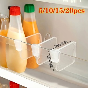 Diviseurs de rangement robustes et transparents pour réfrigérateur, compartiments ajustables pour économiser de l'espace dans les armoires de cuisine - Product Image 3