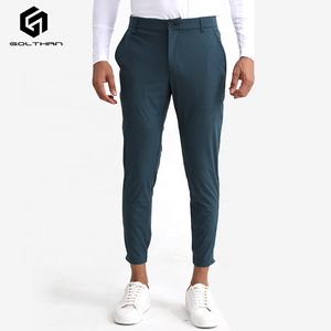 Golthan Groothandel Mannen Hoge Kwaliteit Custom Logo Nylon Atletische Golf Dragen Blanco Sport Joggingbroek