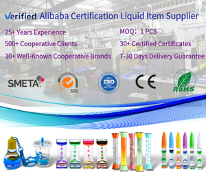 บริการรับผลิตตามสั่ง (OEM) ของตกแต่งรูปกาน้ำชาอะคริลิกใสแบบลอยน้ำ พร้อมกลิตเตอร์และของตกแต่งเคลื่อนไหวได้ - Product Image 4