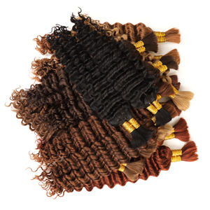 Wholesale Products Sale <strong>Bulk</strong> Deep Wave <strong>Human</strong> <strong>Hair</strong> Double Drawn Cuticle Aligned Raw Indian <strong>Bulk</strong> <strong>Hair</strong> Boho Braids <strong>Human</strong> <strong>Hair</strong> - Product Image 2