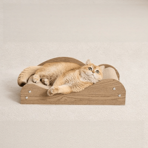 Griffoir pour chat luxueux <span class=keywords><strong>à</strong></span> plusieurs niveaux en bois, fabriqué en <span class=keywords><strong>herbe</strong></span> de sabre résistante aux griffures - Product Image 3