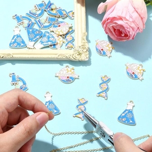 Ciondoli a Forma di Microscopio per Laboratorio Scientifico, per Creazione di Gioielli Fai-da-Te per Bambini, Charm Smaltati per Chimica - Product Image 4
