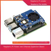 Carte de développement d'extension d'alimentation PoE pour Raspberry Pi 4B/3B+, convertisseur DC/DC, module dissipateur thermique compatible Linux