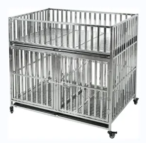 Heavy duty dog cage strong assembly metal playpen cage for medium and large dogs