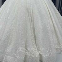 Lscm63 Nouvelle robe de mariée longue et luxueuse avec paillettes, robe de mariée, robe de mariée Jancember