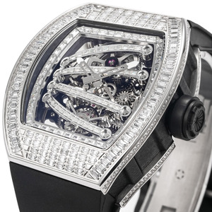 Montre de luxe pour homme Diamond Four Claw Tourbillon <span class=keywords><strong>Auto</strong></span> 59-01 en carbone NTPT avec bracelet noir, montre de gala, montre d'affaires - Product Image 3