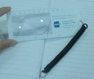 Cá Nhân in <span class=keywords><strong>PVC</strong></span> kính lúp, mùa xuân dây <span class=keywords><strong>PVC</strong></span> Nhựa kính lúp cai trị cho người già, sinh viên, trẻ em OEM - Product Image 3