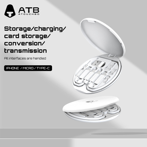 Nouvel ensemble <span class=keywords><strong>de</strong></span> câbles <span class=keywords><strong>de</strong></span> données Type-C à charge rapide 5A tendance avec boîte <span class=keywords><strong>de</strong></span> <span class=keywords><strong>rangement</strong></span> pour cartes pour iPhone 17/16/15 - Product Image 2