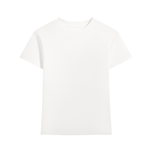 T-shirt à manches courtes et col rond pour femme, haut en pur coton doux et confortable - Product Image 6