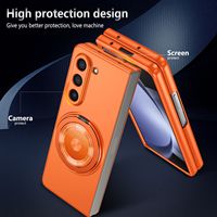 Pour Samsung Z Fold/Flip 6 5 4 360 ° Rotation Forte Support Magnétique Anti-chute De Protection Téléphone Cas PC Antichoc Téléphone Cas