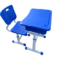 Ensemble table et chaise d'étudiant en plastique ABS moderne, chaise en PP, mobilier scolaire pour salle de classe