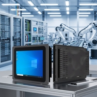 Panel PC Industrial Táctil Sin Ventilador de 7-27 Pulgadas, con Android/Linux/Win 10/11 Integrado, Monitor Todo en Uno para Automatización Industrial