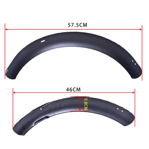 Aleación de aluminio 20 pulgadas delantero y trasero Ebike Mudguar Anowboard guardabarros plegable bicicleta guardabarros - Product Image 4