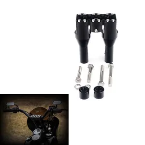 Kit Peninggi Setang Sepeda Motor 1-1/2 Inci, Kit Peninggi Setang Gaya Lurus untuk Model Harley Softail Sportster