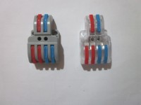 Bloc de jonction compact pour câbles, connecteur de bornier, 32A, prix bas, SPL-2-4 221-412 222 SPL-2-6 1 entrée 2 sorties 1 entrée 3 sorties