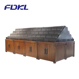 FDKL 3D Layout Design negozio personalizzato Heavy Duty frutta verdura Stand Design Rack scaffali in legno