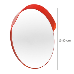 Specchio convesso interno/esterno con visiera 60 cm. - Product Image 3