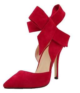 Scarpe da donna firmate di nuovo arrivo scarpe in pelle PU <span class=keywords><strong>tacchi</strong></span> alti sandali tacco alto di lusso da donna Sexy con fiocchi - Product Image 6