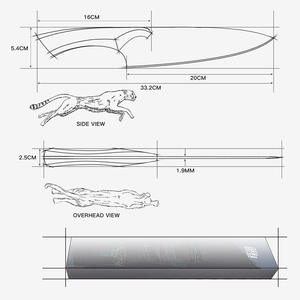 Nouveau! FINDKING Cheetah Series <span class=keywords><strong>couteau</strong></span> de chef de cuisine 8 pouces 67 couches damas <span class=keywords><strong>couteau</strong></span> <span class=keywords><strong>japonais</strong></span> 2023 meilleurs couteaux de cuisine en acier damas - Product Image 4