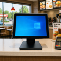 Terminal de point de vente tactile pliable avec écran tactile capacitif 10 points de 15 pouces pour restaurant