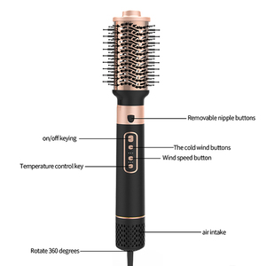 Tùy Chỉnh Nóng Bán Điện Áp Kép Bàn Chải Không Khí Nóng (5-Trong 1) Video Một Bước Máy Sấy Tóc 5 Trong 1 Máy Sấy Tóc Điện Bàn Chải Không Khí Nóng - Product Image 2