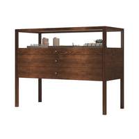 Vitrine de présentation portable en verre marron pour bijoux, lunettes, montres, amulettes bouddhistes, objets de musée, jade et or, pour salle d'étude et rangement