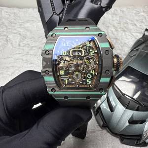 High-end custom 1103 carbon fiber <b>automatic</b> <b>chronograph</b> movement luminous waterproof men's business sports mechanical watch - Product Image 1