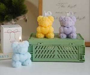 Valentine's Day Wedding Cute Animal <b>Candle</b> Gift Baby Rose Bear Baby Shower <b>Baptism</b> <b>Candle</b> Favors Aroma <b>Candles</b> with Heart - Product Image 4