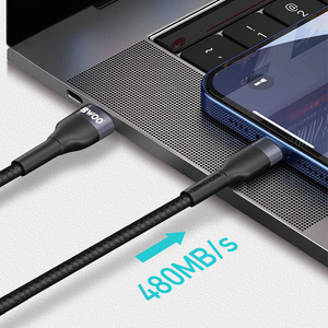 Bwoo newset sản phẩm <span class=keywords><strong>USB</strong></span> C nhanh chóng sạc Cáp cho <span class=keywords><strong>Android</strong></span> nylon bện 2.4A điện thoại di động Type-C <span class=keywords><strong>USB</strong></span> Cáp dữ liệu - Product Image 4