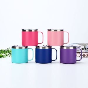 Taza de Acero Inoxidable 304 de 14 oz con Asa, Taza de Oficina, Taza para Agua, Logotipo Láser Disponible - Product Image 1