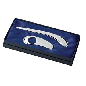 Set di aprilettere e lente d'ingrandimento di lusso, 2 pezzi, in acciaio inossidabile, regalo elegante per l'ufficio o la casa - Product Image 1