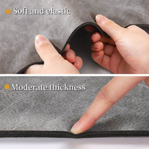 Tapis de salle de bain en forme de U, absorbant, en fibre de polyester, antidérapant, séchage rapide, couleur unie minimaliste, tapis de porte - Product Image 1