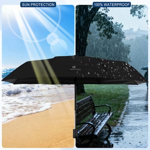 Parapluie Automatique Anti-UV Personnalisable Publicitaire Pliant en Gros pour la Pluie et le Soleil, Fabrication Sur Mesure - Product Image 2