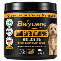 Lawn Saver Vegan Plus Soft Chews 30 Milliards de UFC Soutien Urinaire Aide à Prévenir les Taches de Brûlure des Pelouses Spiruline Arachide Grillée