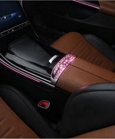Pour Mercedes Benz C260L GLC E300L : Éclairage de console de levier de vitesse en cristal avec éclairage d'ambiance 12V 3-5W pour l'amélioration de l'intérieur de la voiture