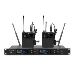 Micrófono de Solapa Inalámbrico UHF OEM DR80 con Cancelación de Ruido, Distancia de Recepción de 150 m, para Iglesia y Conferencias - Product Image 2