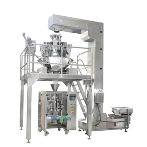 Multihead Weigher System Automatic Weighing Filling Cashew Nuts Sugar Beans Cookie And Bar Packaging Machine